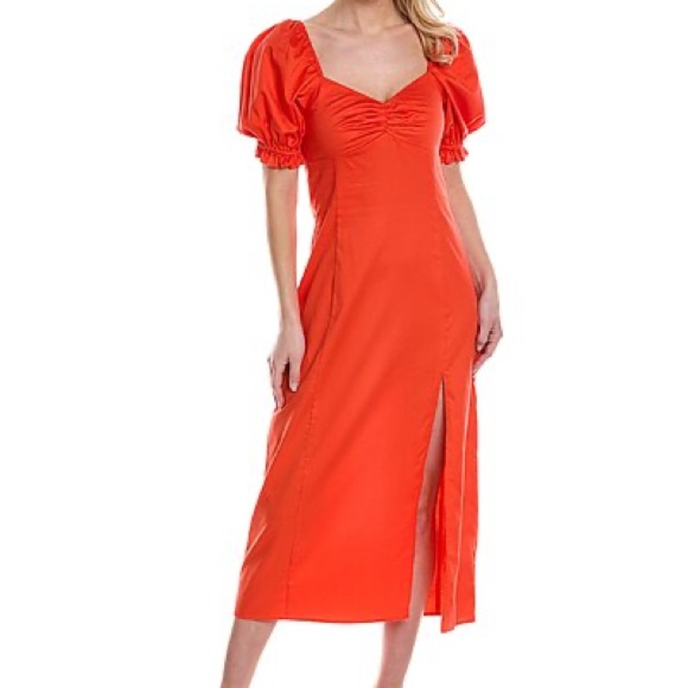 Saltwater Luxe Alyvia Midi Dress - Size M - Flame